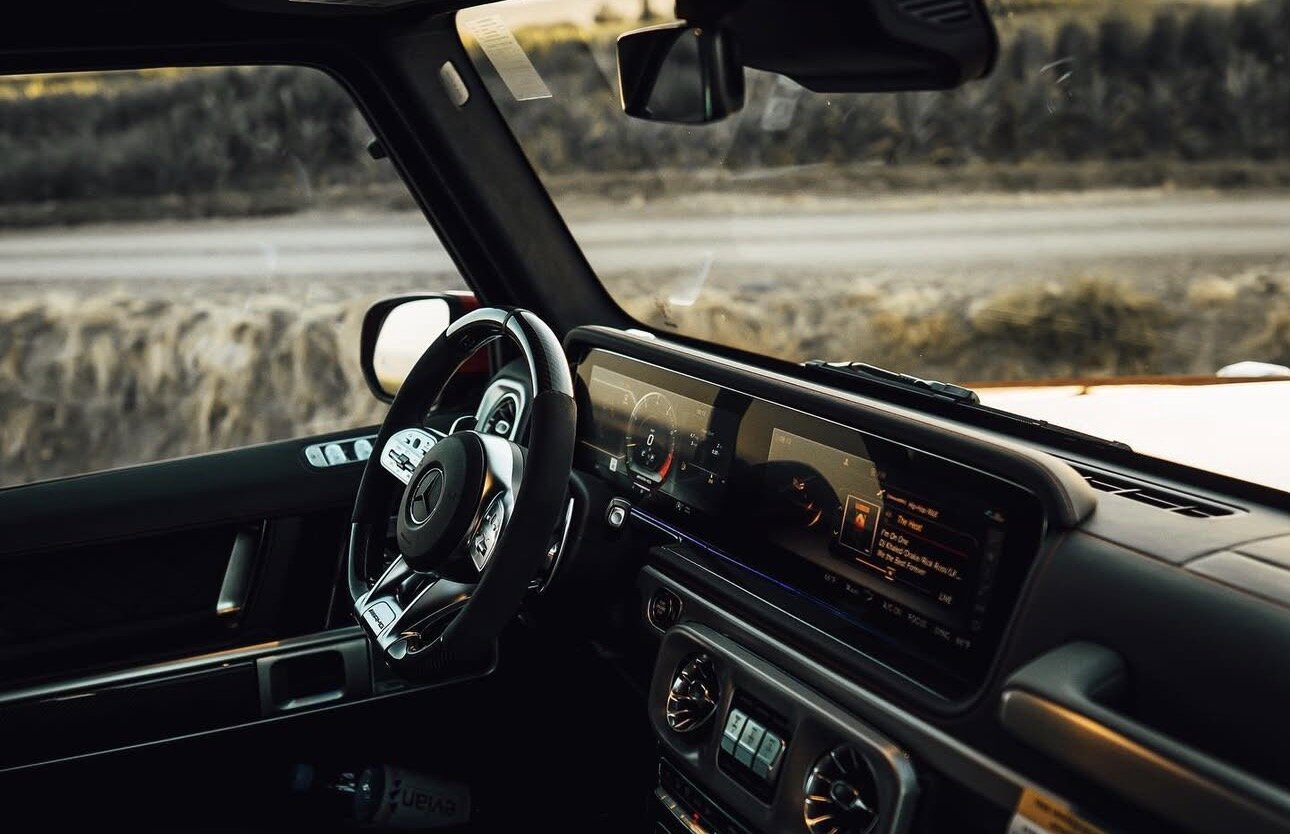G-Wagon cockpit and dashboard detail