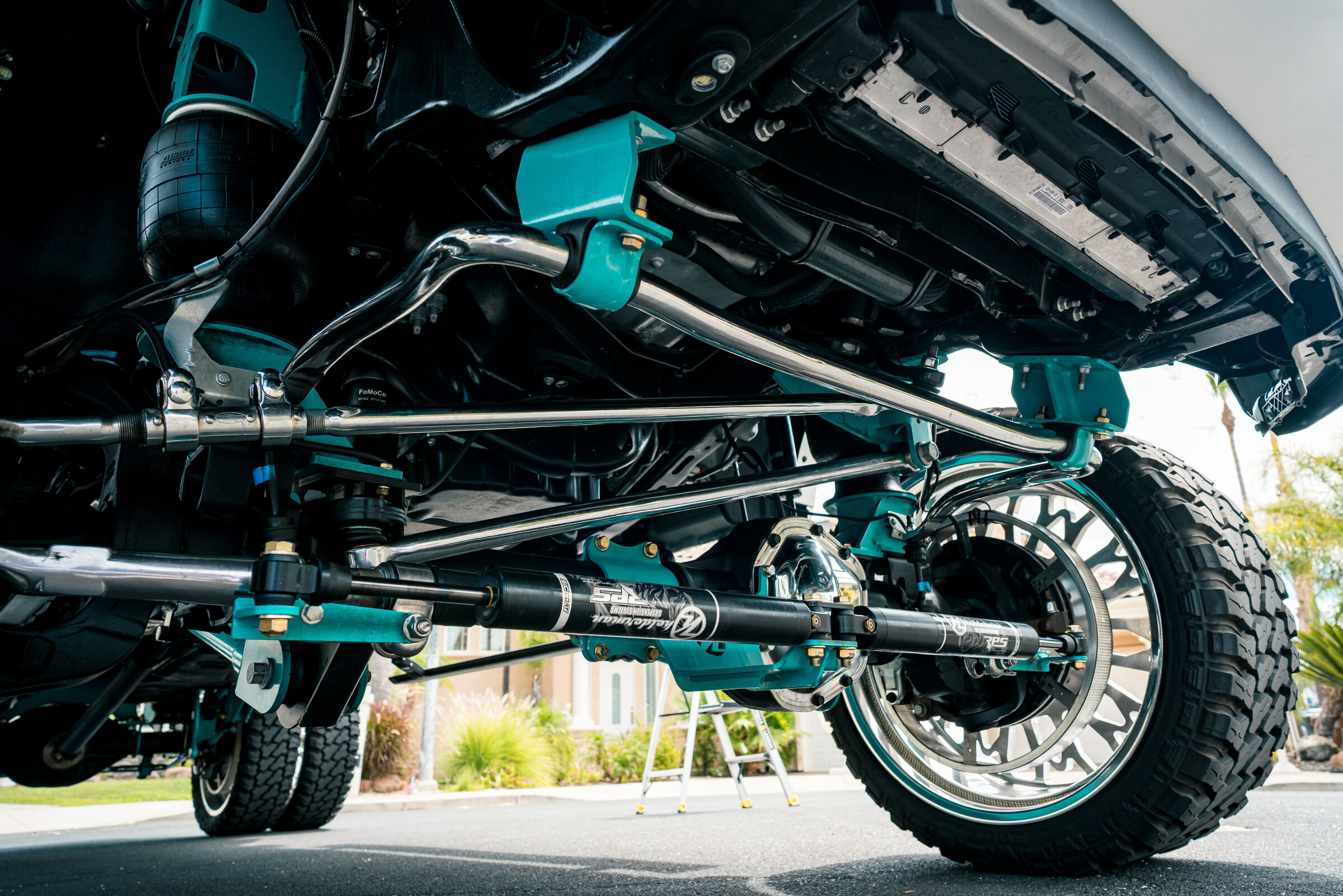 Custom suspension underside detail